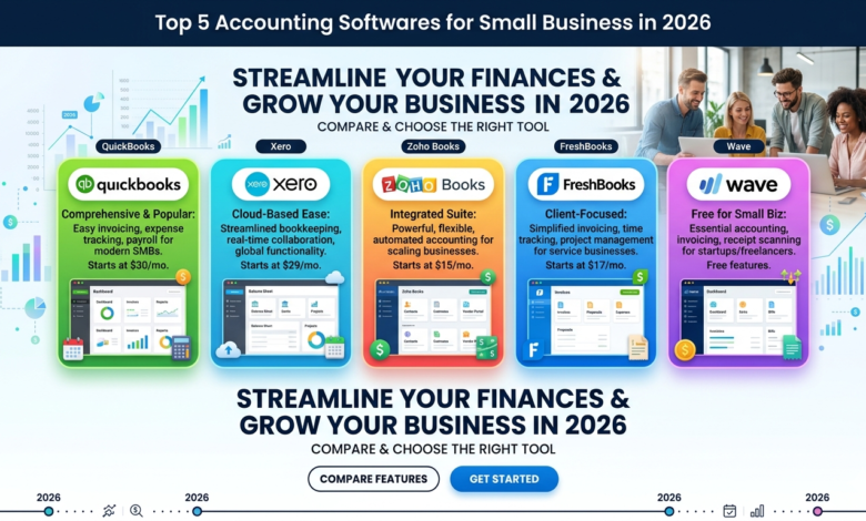 Best accounting softwares for small businesses in 2026