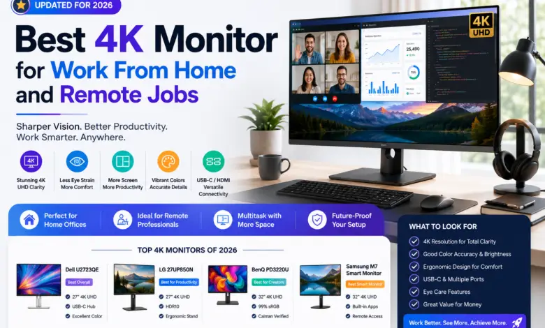 Best 4K Monitor for Work From Home.